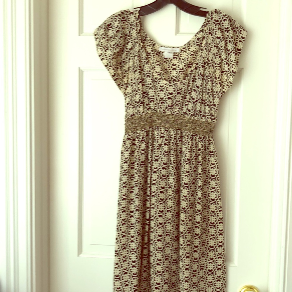 Beautiful silk dress with beaded waist